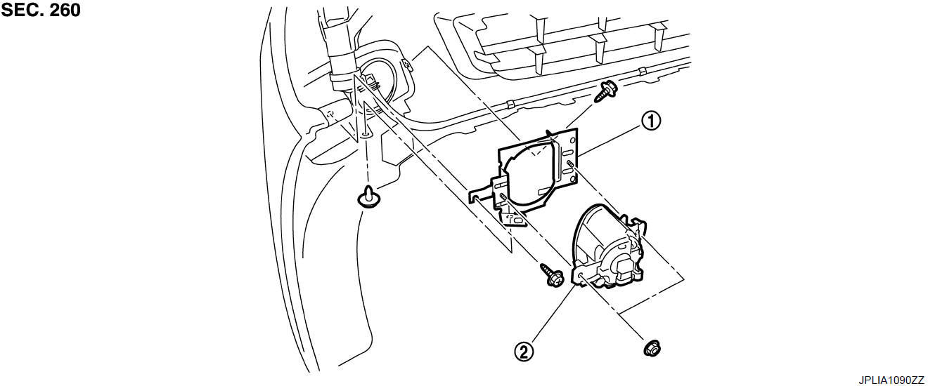 противотуманка перед схема teana j32